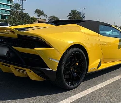 Lamborghini Huracan EVO Spyder Rental in Dubai